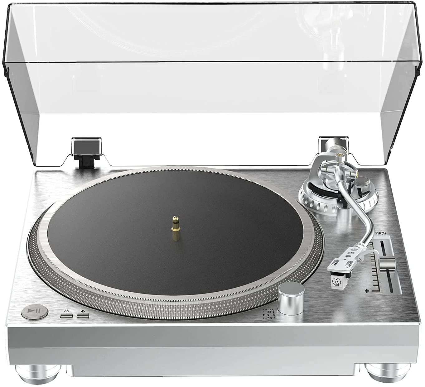 DIGITNOW High Fidelity Belt Drive Turntable, Vinyl Record Player with Magnetic Cartridge, Convert Vinyl to Digital, Variable Pitch Control &Anti-Skate Control